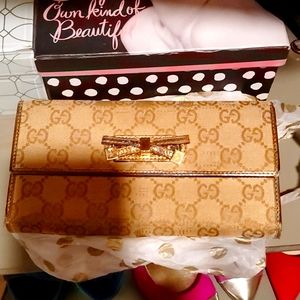 GUCCI GG Monogram Long Wallet